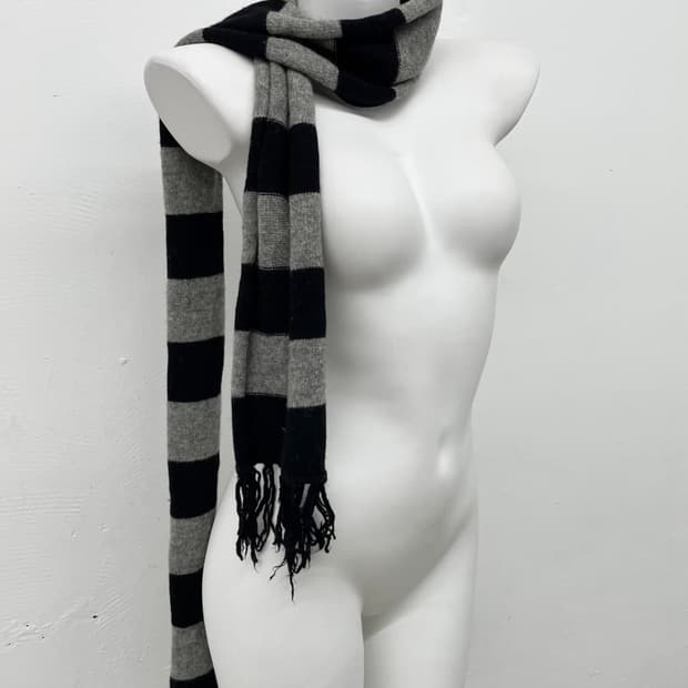 스트라이프 울 코지 머플러