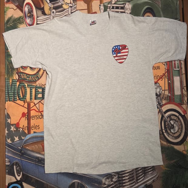 90's 펜더 기타 피크 아메리카 그래픽 티셔츠