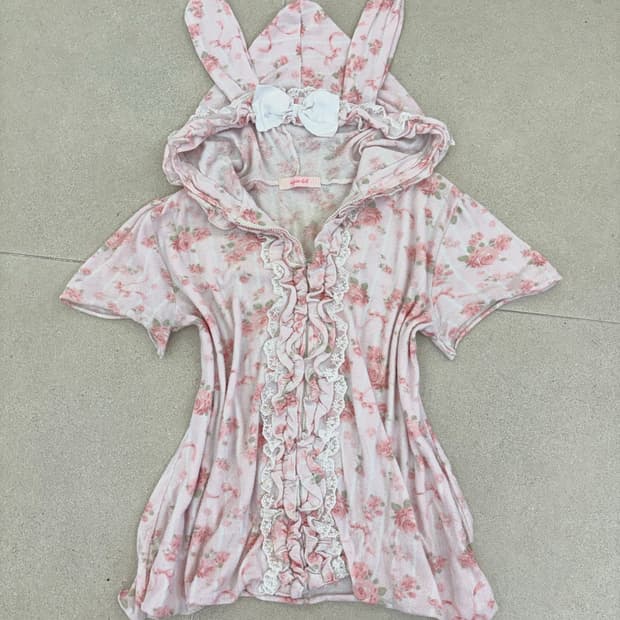 Babydoll 플리워 토끼 후드집업