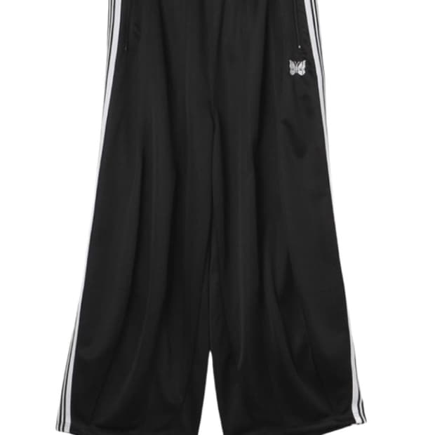 니들스 트랙팬츠 와이드 블랙