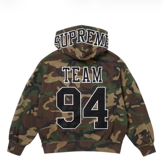 슈프림 팀94 후드 우드랜드 카모 25ss