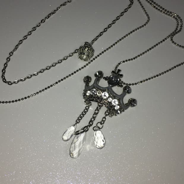 crown layered necklace 