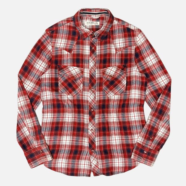 RUSH HOUR western red chec shirt