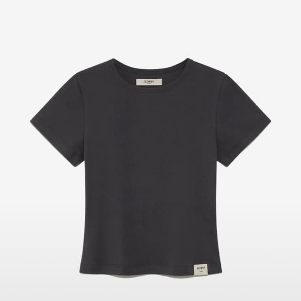 글로니 G BABY TEE (CHARCOAL) s사이즈