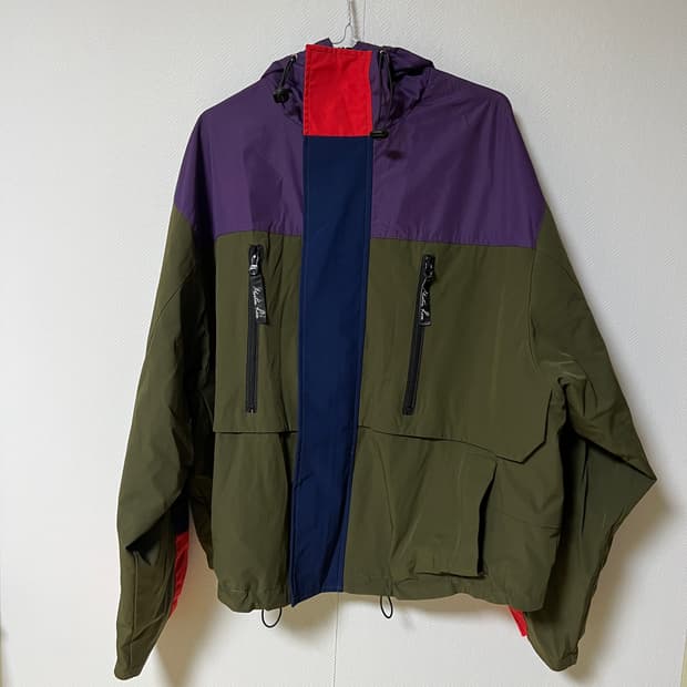 마틴로즈 컬러블록 바람막이 자켓 m