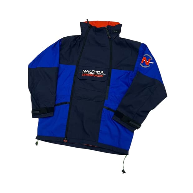 노티카 00s 히든 후드 아노락 자켓