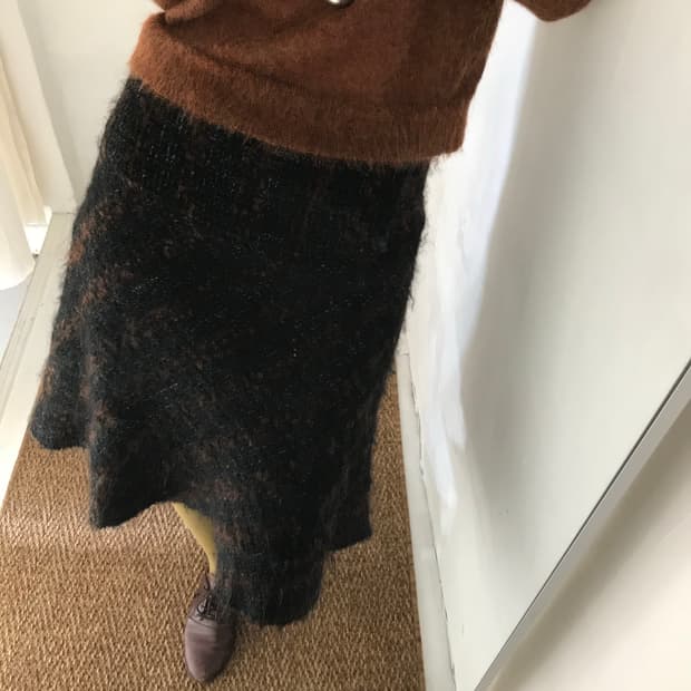 tweed multi-color skirt