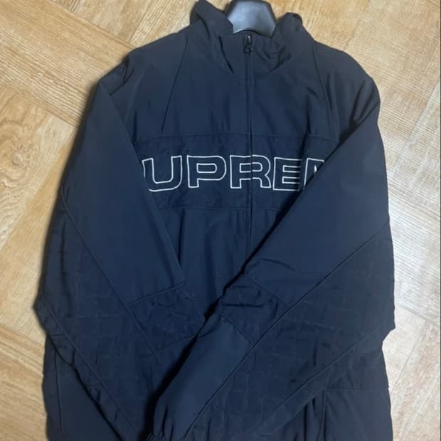 슈프림 바람막이 슈프림 자카드 패널 트랙 자켓 블랙 - 22FW