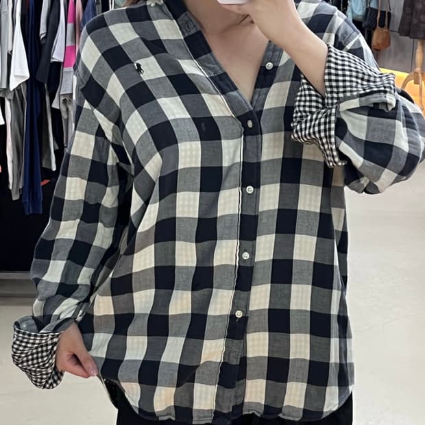 폴로 체크 셔츠