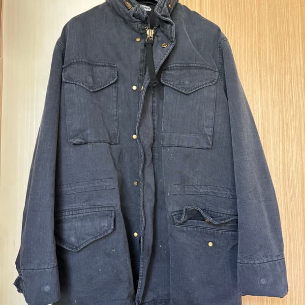 오베르쥬 M65 다크네이비 40 블랙 교환가능