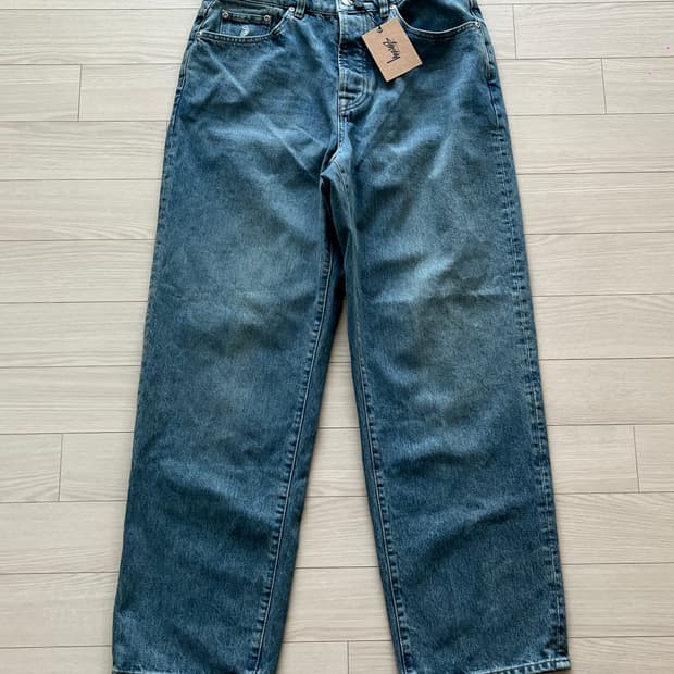 stussy 스투시 데님 빅올진 워시드 블루 30 (새제품)