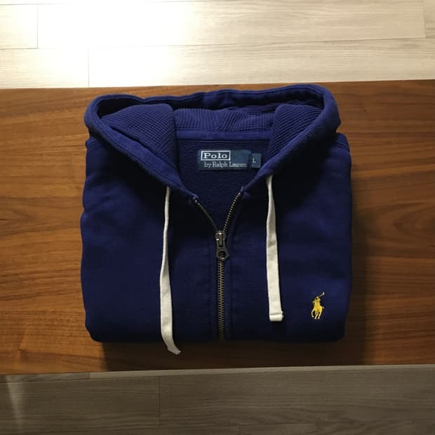 폴로 후드집업 네이비 