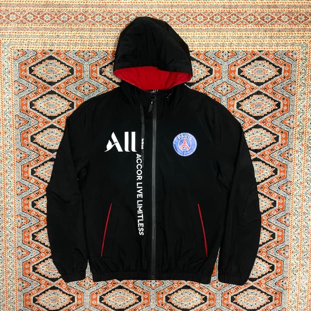 파리생제르망 블랙 바람막이 자켓 남성S