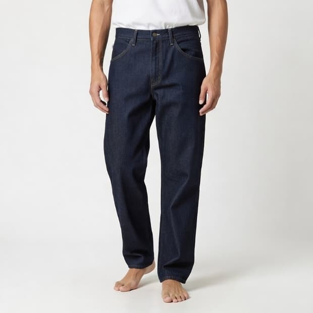 32 33/ 미사용 / 유니클로 진청 일자데님/2-투하