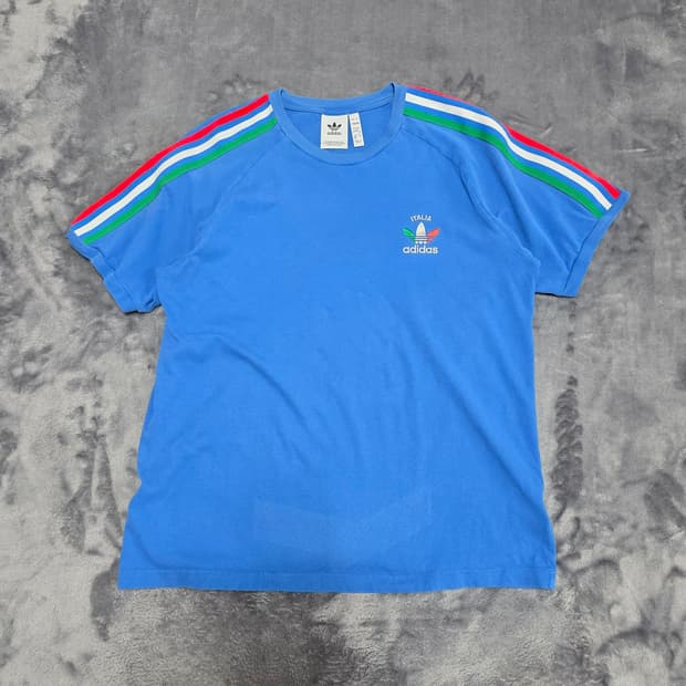(2XL)아디다스 이탈리아 반팔 티셔츠