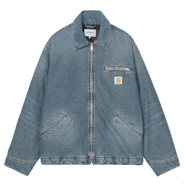 (S) 칼하트 WIP OG 디트로이트 블루 그라인드 워시드