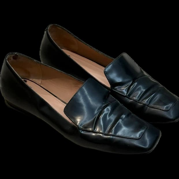 Jil Sander square toe loafer