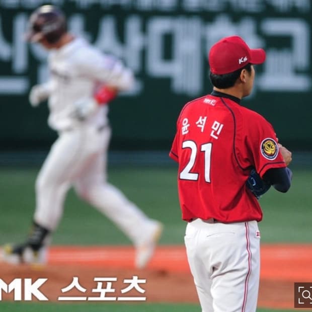 기아타이거즈 윤석민 선자수 유니폼