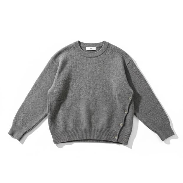 던스트 유니섹스 버튼 크루넥 스웨터 XL