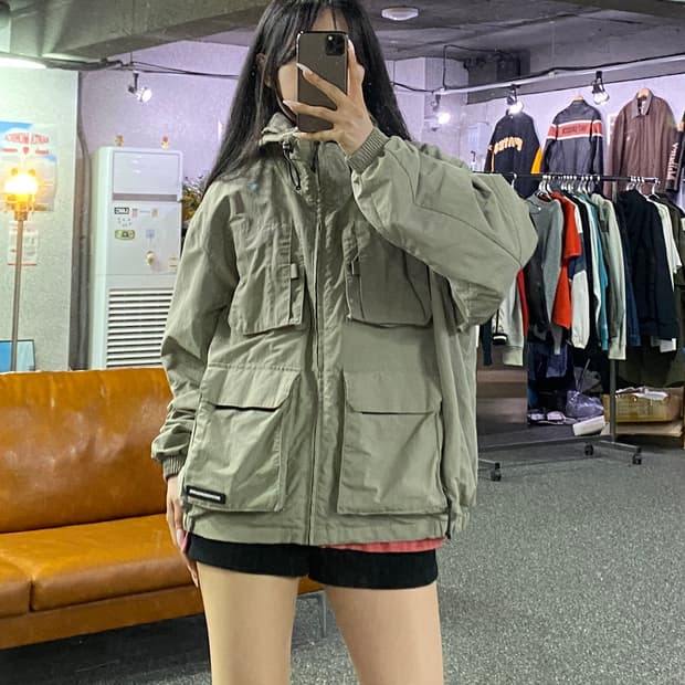 세컨모놀로그 후드 필드 자켓 B4788