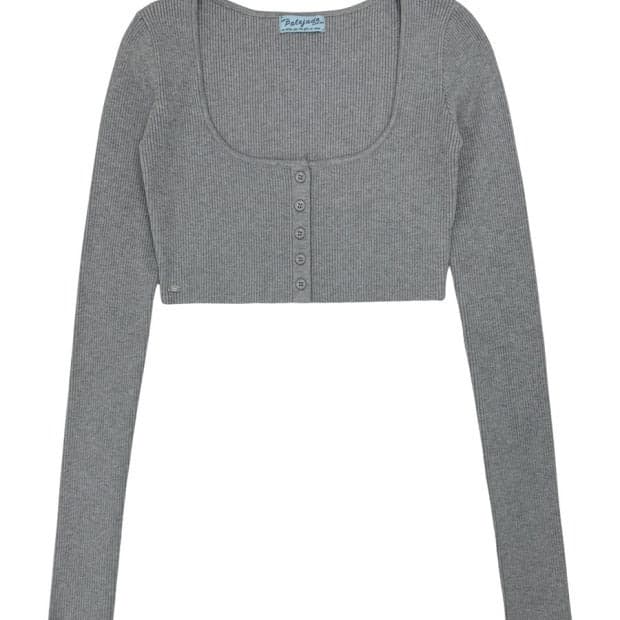 페일제이드 Button Bolero Knit Cardi