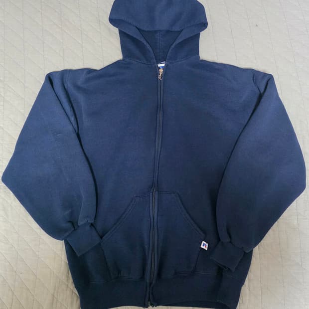 [L] 90s 러셀 애슬레틱 후드집업 네이비 like M ver.16