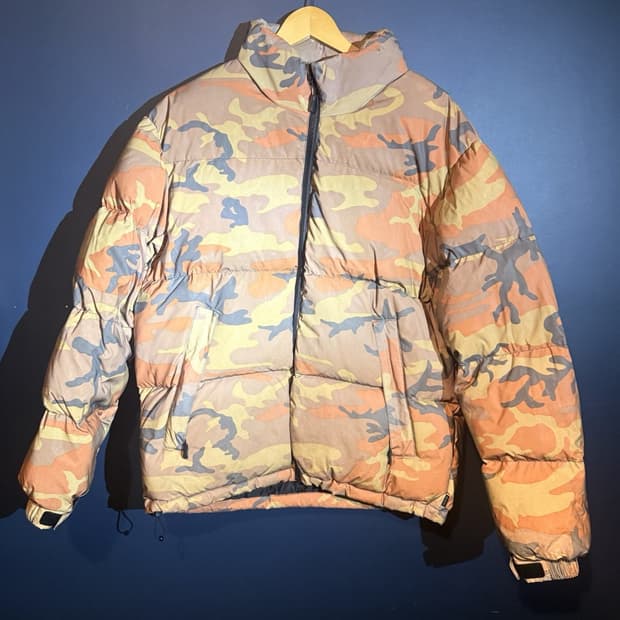 슈프림 리플렉티브 카모 다운 패딩 자켓