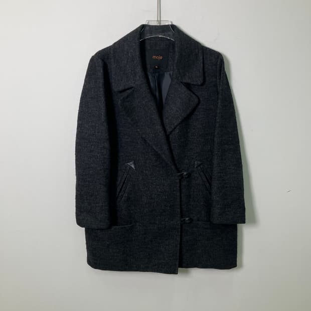 마쥬 보카시 울 블렌드 코트 38