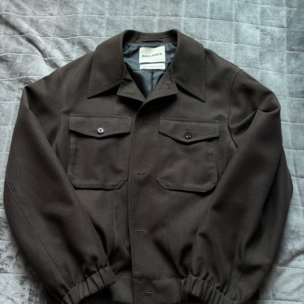 인사일런스 SASAKI 포인티드 칼라 블루종 L