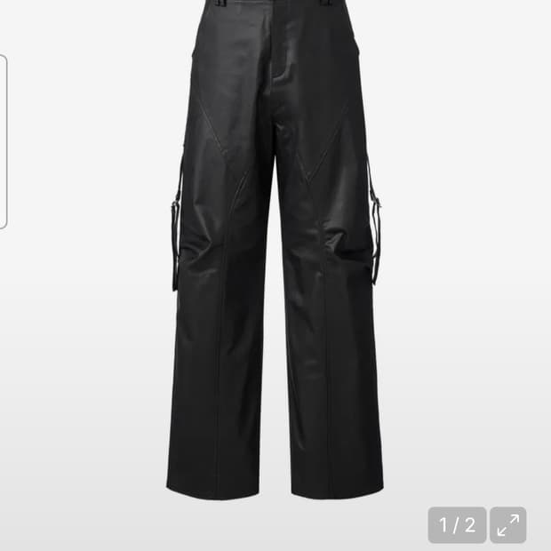 어나더유스 왁스 코티드 메탈릭 데님 팬츠