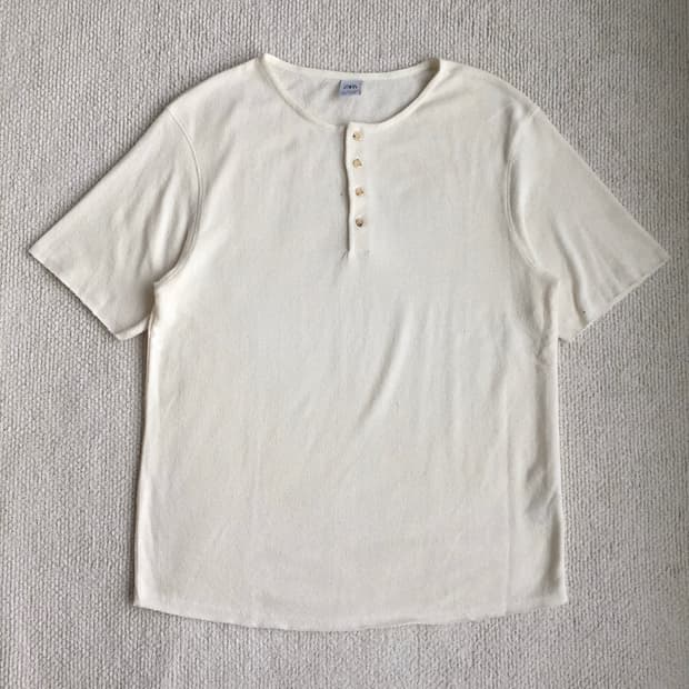 zara 릴렉스드 니팅 헨리넥 티셔츠