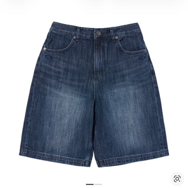 미스치프 데님 버뮤다 팬츠 인디고 S