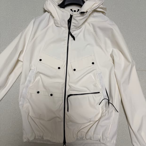 C.p 컴퍼니 쉘 R 고글 자켓 거즈 화이트 23ss