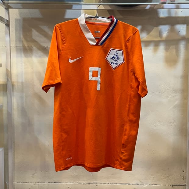 나이키 네덜란드 축구 국가대표팀 유니폼 오렌지 9번 M