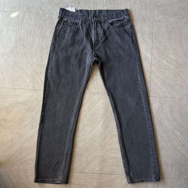 리바이스 정품 505 데님 블랙 팬츠 바지