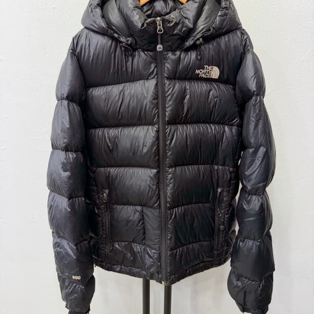 정품) 노스페이스 800필 블랙 패딩 95
