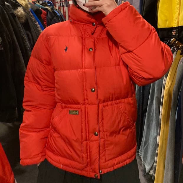 [IM] 폴로 패딩 자켓 레드