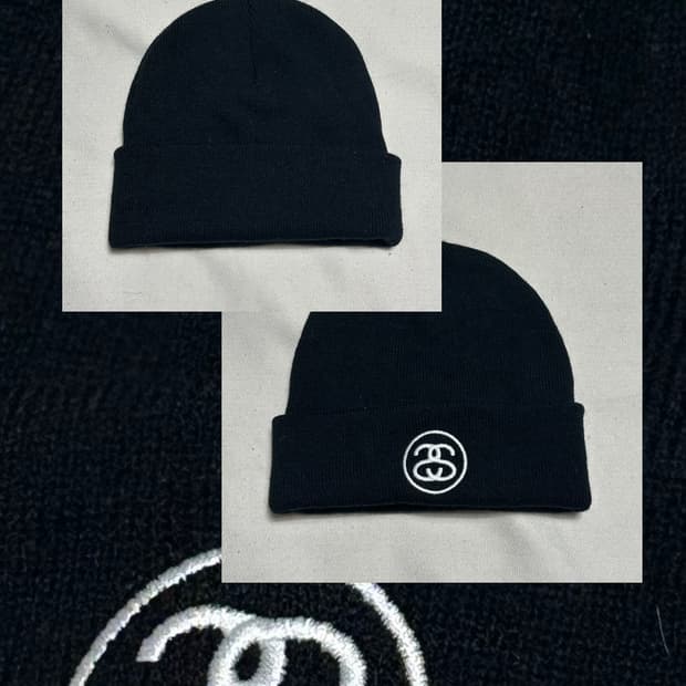 스투시 SS 블랙 비니