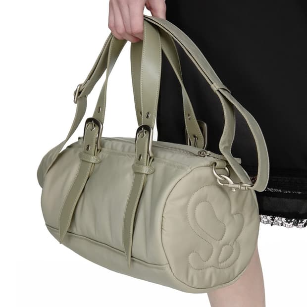 썬번프로젝트 padded symbol travel bag, 세이지그린