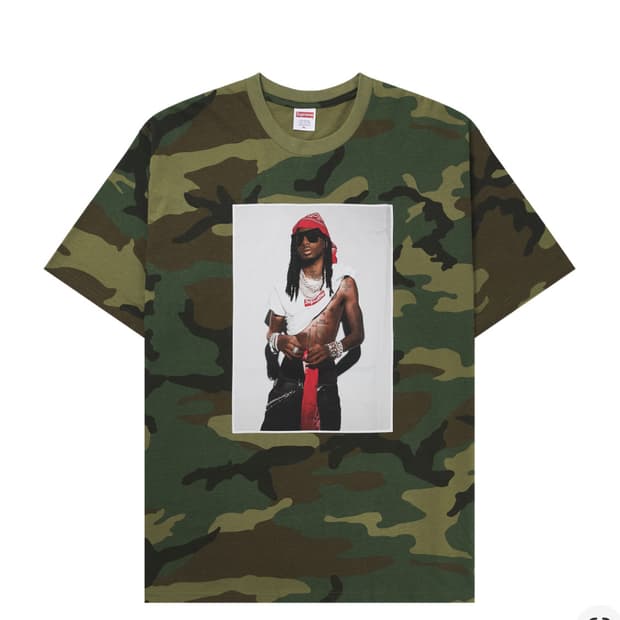 슈프림 플레이보이 카티 티셔츠 우드랜드 카모 S