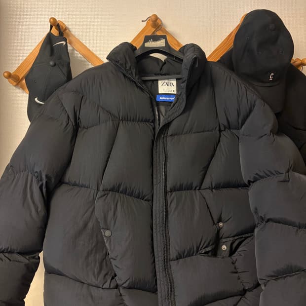 자라 아더에러 지그재그 패딩