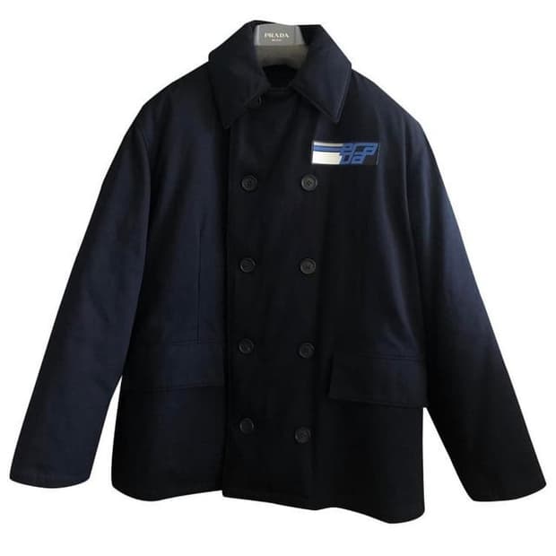Prada 2018fw 더블브레스티드 폴리아미드 다운 자켓