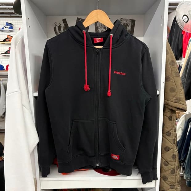 디키즈 블랙 후드집업