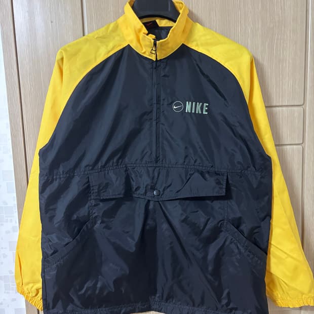 90s 나이키 옐로우/블랙 바람막이