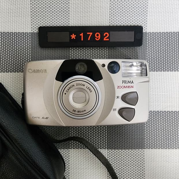 캐논 프리마 줌 85 N 필름카메라 파우치포함