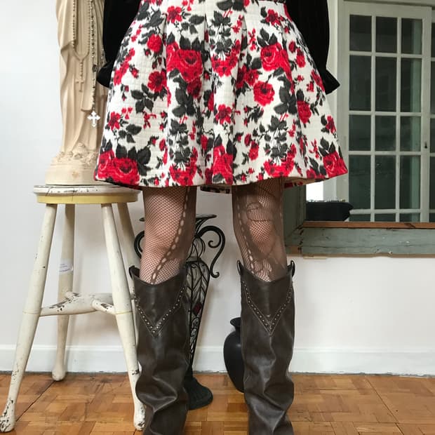 vintage pattern skirt (25inch)