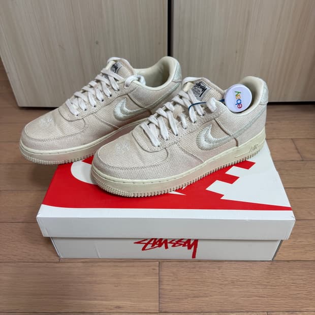[255] 나이키 x 스투시 나투시 stussy 에어포스1 로우 파슬