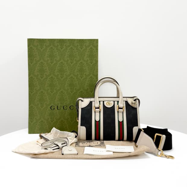 구찌 오피디아 GG 바울레토 2way 탑 핸들 백