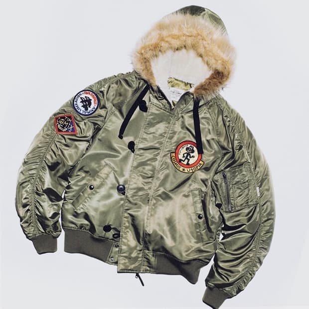 팀코믹스 ma-1 후디드 덱 점퍼 카키 L