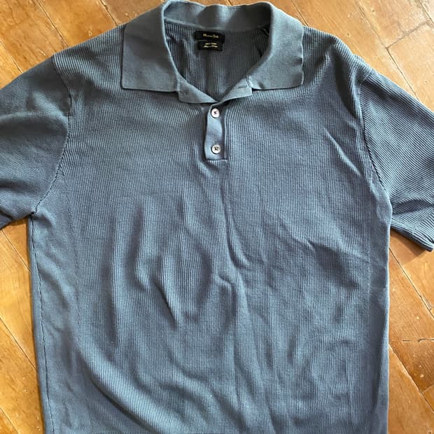 Massimo Dutti 남성 니트 폴로 셔츠 105